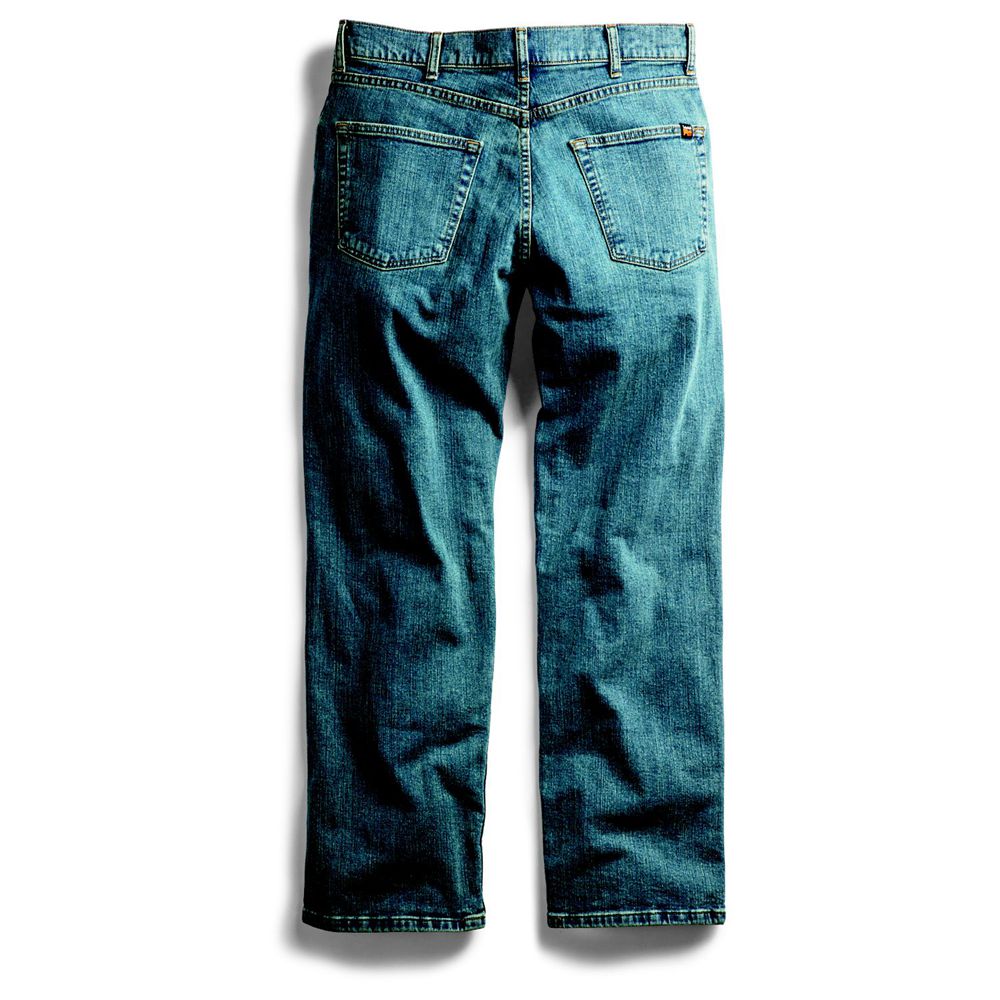 Timberland Mens Pants PRO® Grit-N-Grind Straight Fit Flex Denim Work - Blue - India LT6521480